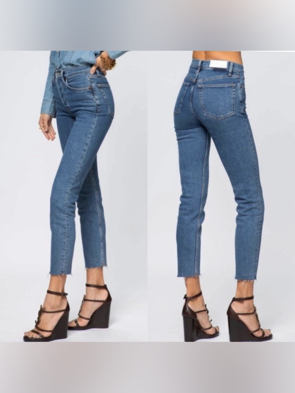 Re/Done Originals 90’s High Rise Women Jeans - Dark Blue